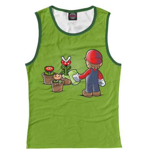 

Майки Print Bar, Белый, Марио садовник