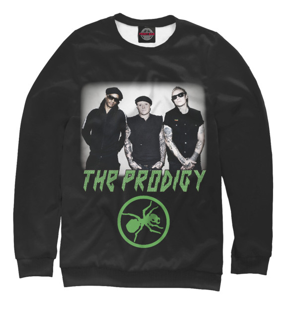 Свитшот для мальчиков с изображением The Prodigy цвета Белый