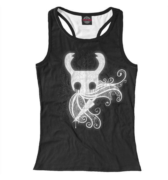 Женская майка-борцовка с изображением Hollow Knight цвета Белый