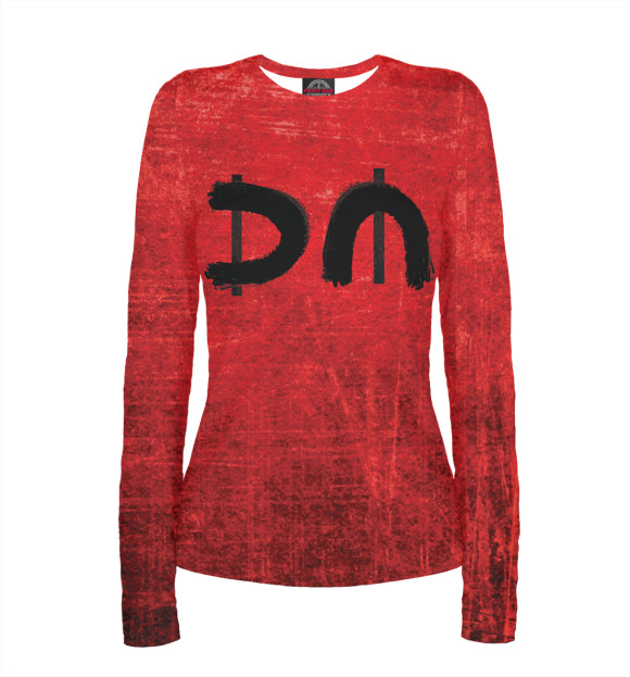 Женский лонгслив с изображением Depeche Mode цвета Белый