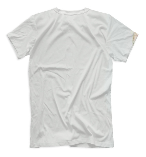 Мужская футболка с изображением Хаски цвета Белый