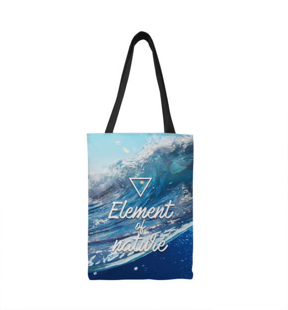 Сумка-шоппер с изображением Стихия воды цвета 