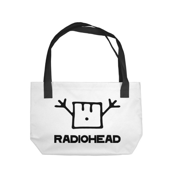 Пляжная сумка с изображением Radiohead цвета 