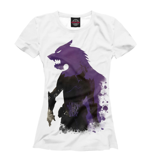 Женская футболка с изображением Dragon Age цвета Белый