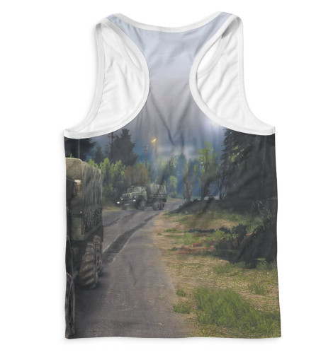 

Майки борцовки Print Bar, Белый, Spintires