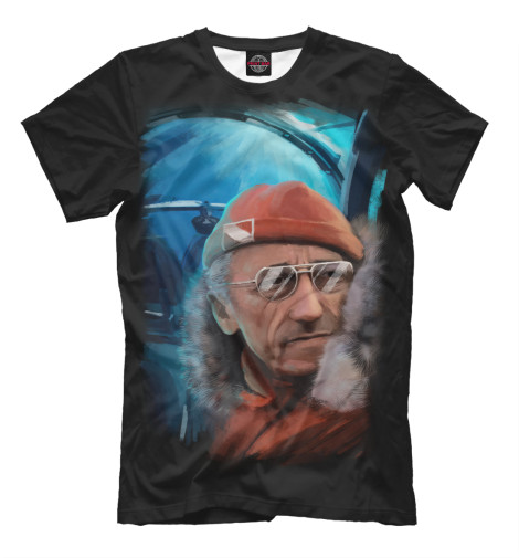 

Футболки Print Bar, Черный, Жак Ив Кусто