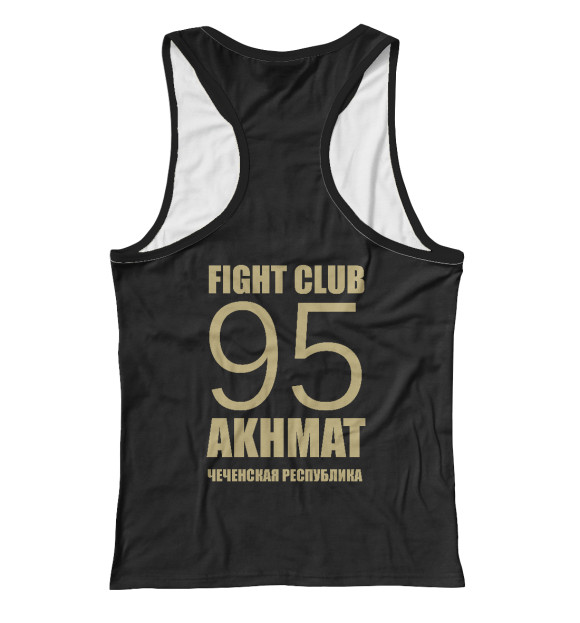 Женская майка-борцовка с изображением Akhmat Fight Club цвета Белый