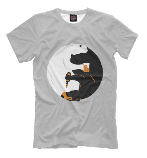 

Футболки Print Bar, Бежевый, Beer Bears