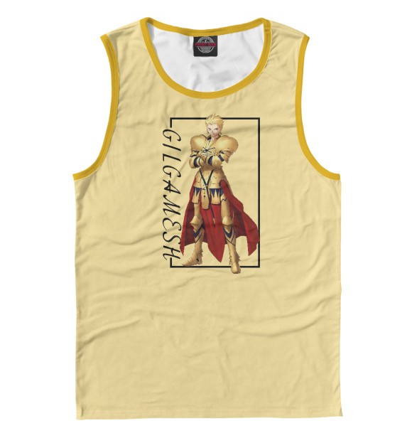 Мужская майка с изображением Gilgamesh Fate цвета Белый