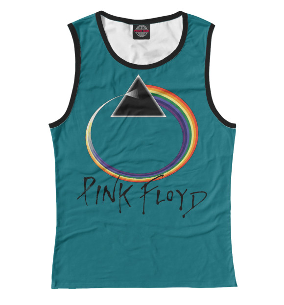 Женская майка с изображением Pink Floyd цвета Белый