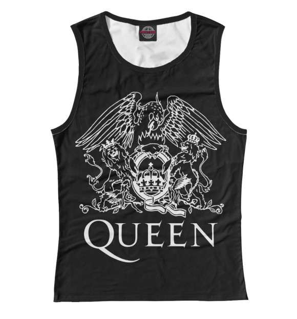 Женская майка с изображением Queen цвета Белый