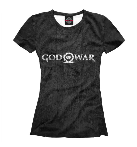 Женская футболка с изображением God of War цвета Белый