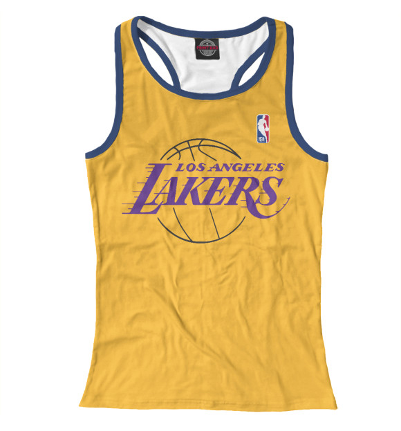 Женская майка-борцовка с изображением Лос-Анджелес Лейкерс (форма) цвета Белый