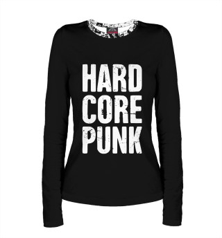 Лонгслив для девочки Hard core punk