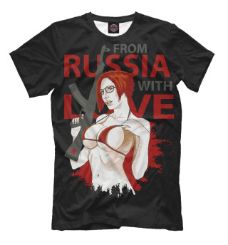 Мужская футболка Привет из России!