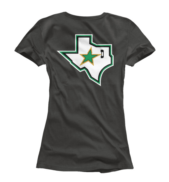 Женская футболка с изображением Dallas Stars цвета Белый