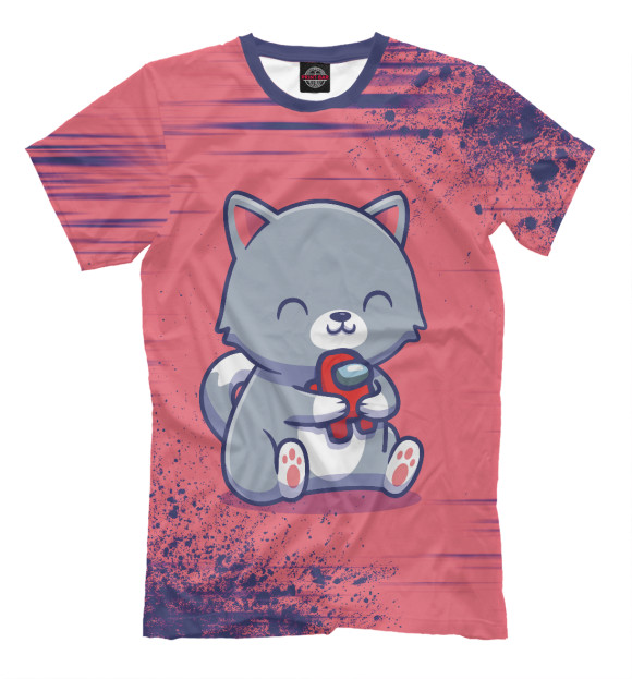 Футболка для мальчиков с изображением Among Us / Амонг Ас цвета Белый