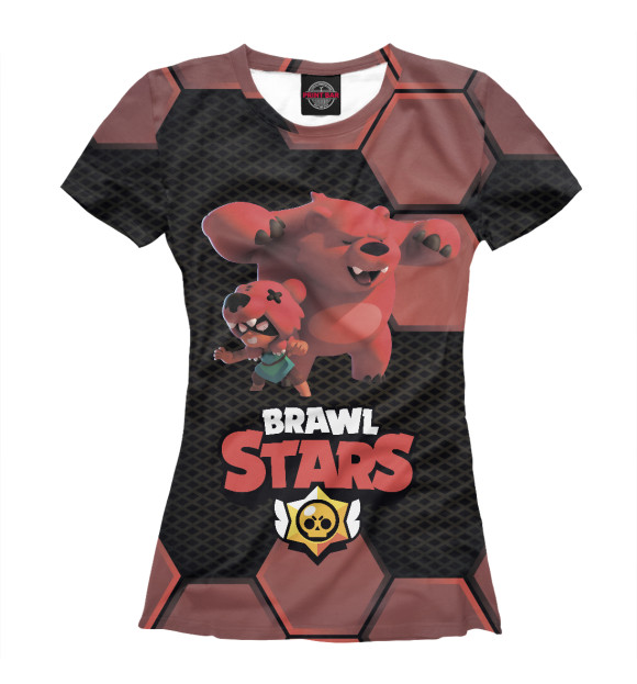 Женская футболка с изображением Brawl stars Nita цвета Белый