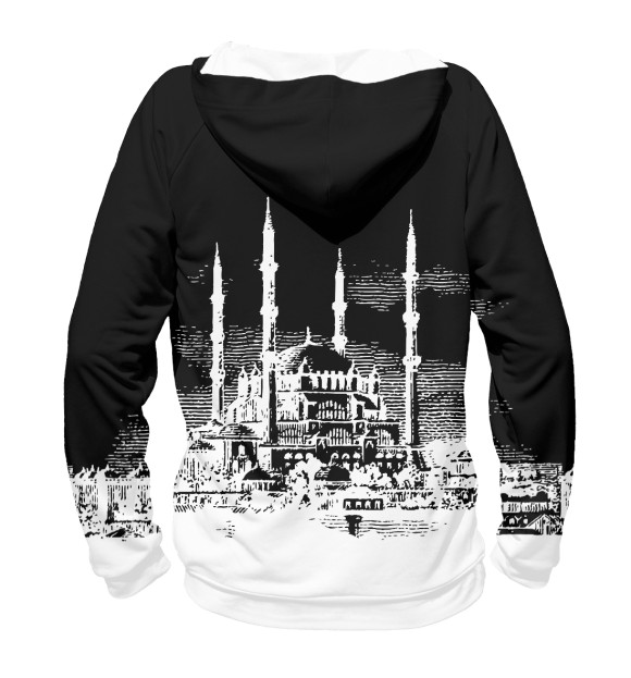 Мужское худи с изображением Ислам цвета Белый