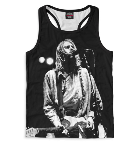 

Майки борцовки Print Bar, Белый, Kurt Cobain