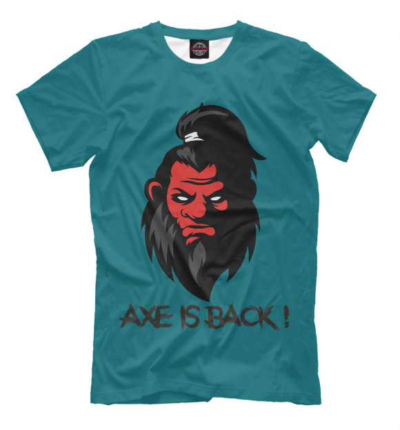 Футболка для мальчиков с изображением Axe is Back цвета Грязно-голубой