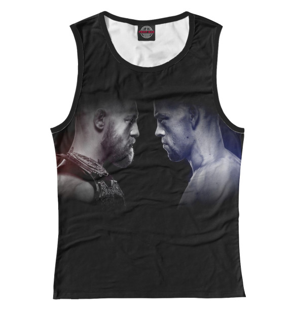 Майка для девочки с изображением Conor McGregor vs. Nate Diaz цвета Белый