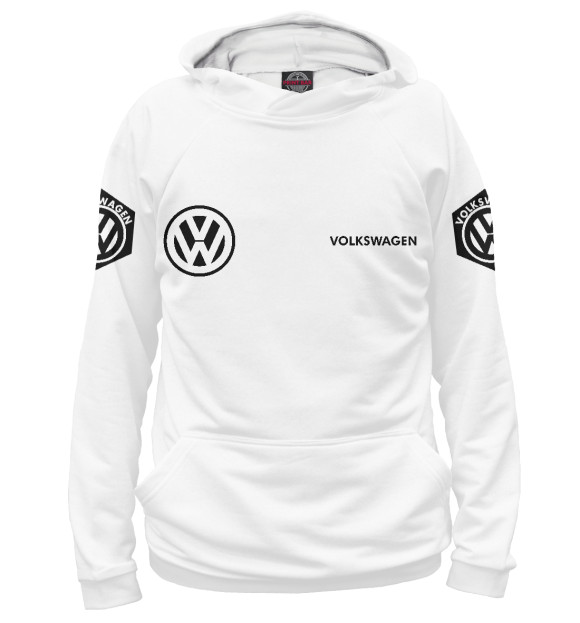Худи для девочки с изображением Volkswagen цвета Белый