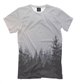 Мужская футболка Тёмный лес