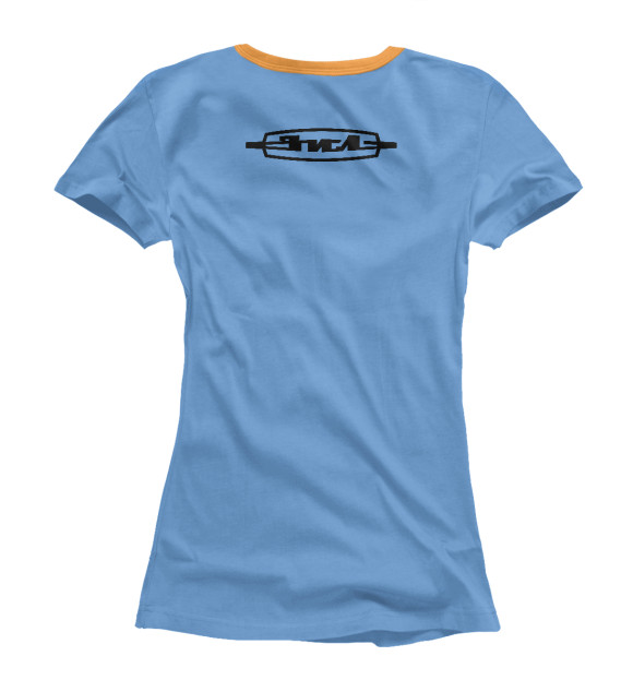 Женская футболка с изображением Водитель ЗИЛа цвета Белый