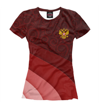Женская футболка Герб РФ