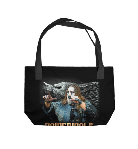 Пляжная сумка с притом Powerwolf - Attila Dorn цвета  Пляжная сумка с изображением Powerwolf - Attila Dorn цвета