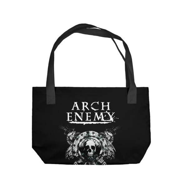 Пляжная сумка с изображением Arch Enemy цвета 