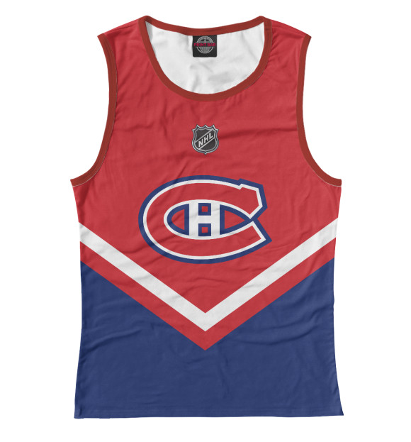 Майка для девочки с изображением Montreal Canadiens цвета Белый