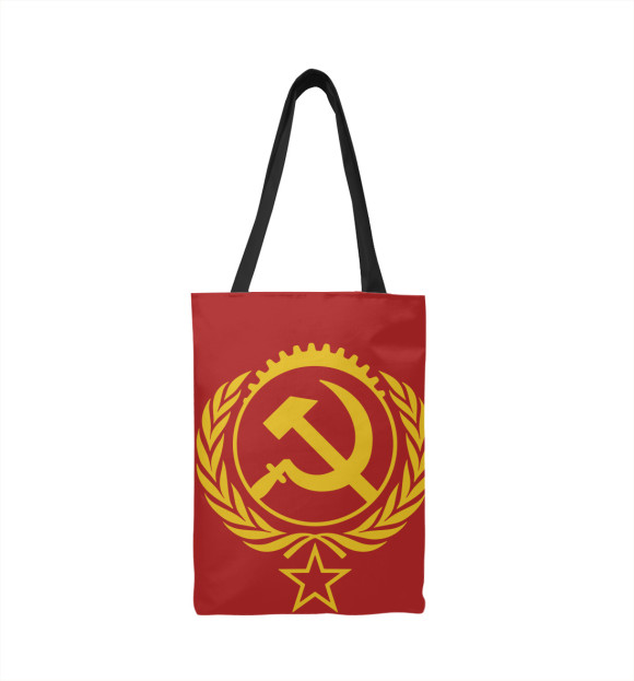 Сумка-шоппер с изображением Серп и Молот СССР цвета 