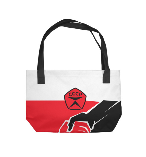 Пляжная сумка с изображением СССР Коммунизм цвета 