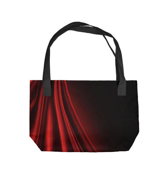 Пляжная сумка с изображением Шелк цвета 