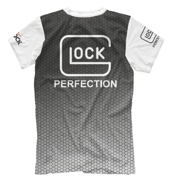 Мужская футболка с изображением Practical Shooting (Glock Style) цвета Белый