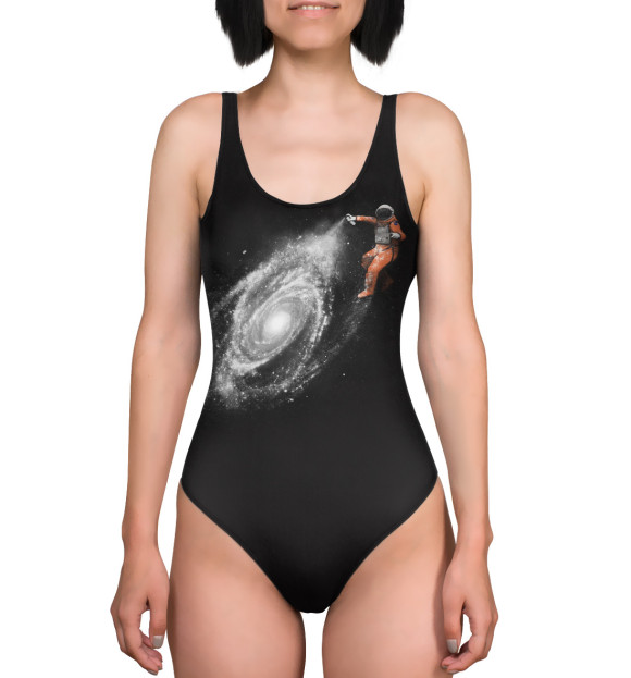Купальник-боди с изображением Космонавт цвета 