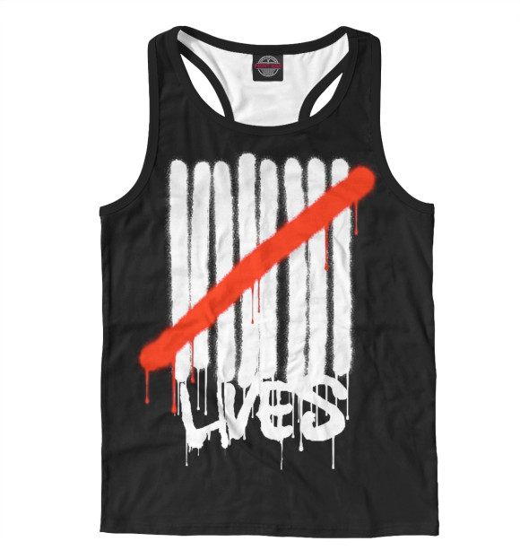 Мужская майка-борцовка с изображением Deuce 9 Lives цвета Белый