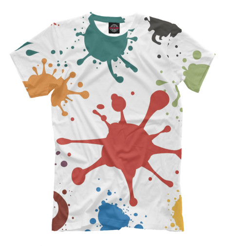 

Футболки Print Bar, Молочно-белый, Кляксики