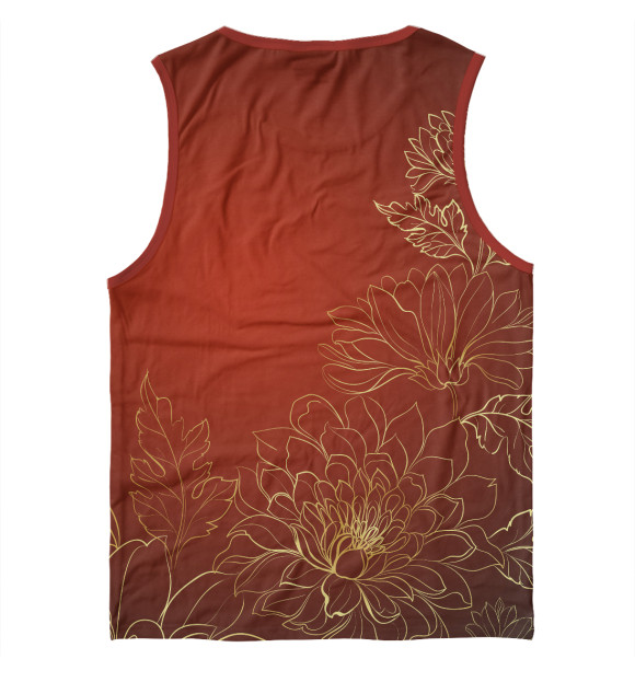 Мужская майка с изображением Шелк цвета Белый