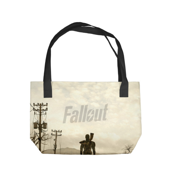 Пляжная сумка с изображением Fallout цвета 