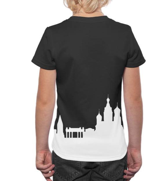 Футболка для мальчиков с изображением Санкт-Петербург цвета Белый