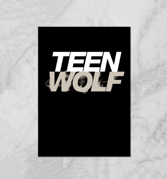 Плакат с изображением Teen Wolf цвета Белый