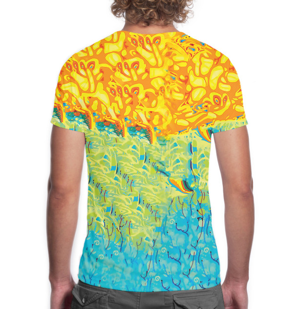 Мужская футболка с изображением Эзотерика цвета Белый