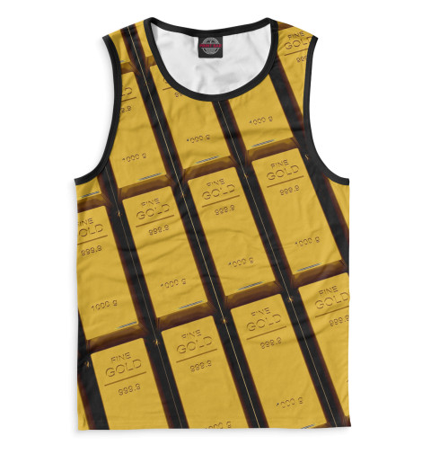 

Майки Print Bar, Белый, Золотые слитки