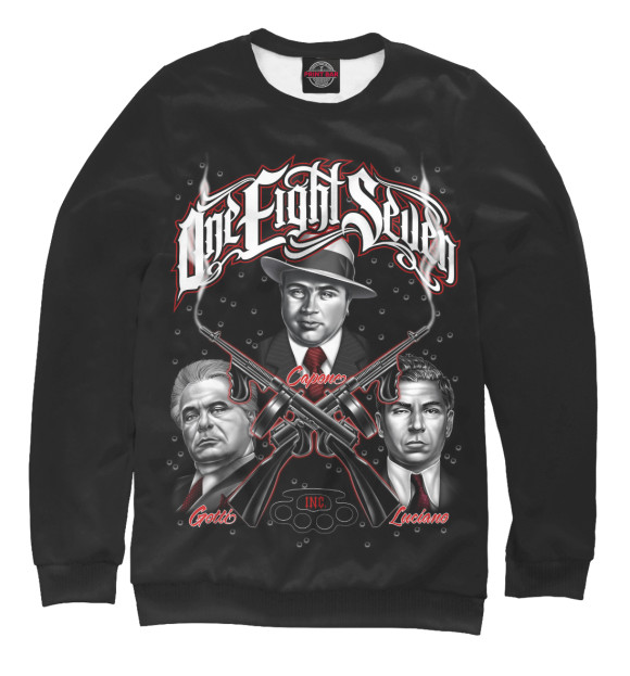 Свитшот для мальчиков с изображением Ale Capone цвета Белый