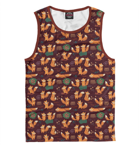 

Майки Print Bar, Белый, Лисоньки в лесу