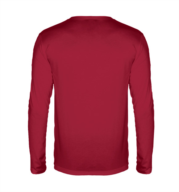 Мужской лонгслив с изображением Indian цвета Белый