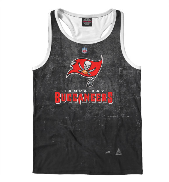 Мужская майка-борцовка с изображением Buccaneers цвета Белый